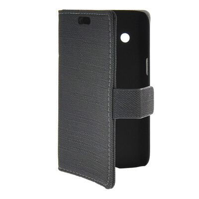 

MOONCASE Slim Leather Flip Wallet Card Pouch with Kickstand Shell Back ЧЕХОЛ ДЛЯ Samsung Galaxy Core 4G G3518 Black