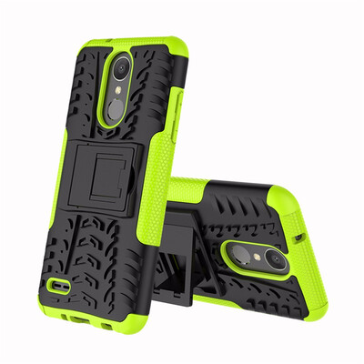 

Goowiiz Phone Case For LG Aristo 2K8 2018 USX210LG Tribute DynastyZone 4 Tire Texture Rugged Protection