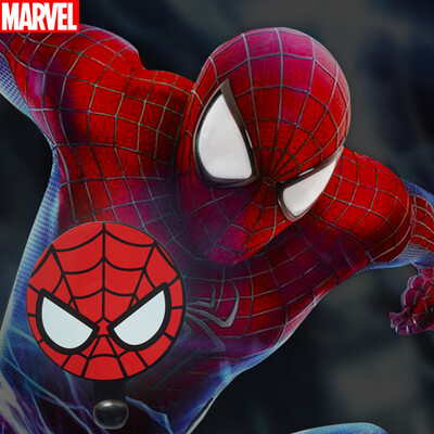 

Marvel Spider-Man DIY Sticker Link Marvel Hero Character Sticker Pendant Interior Decoration Home Environment Jewelry Creative Gift