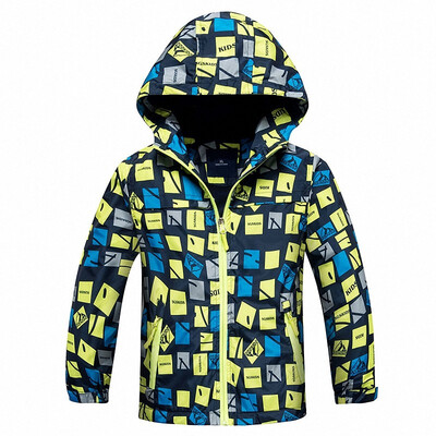 

2018 Spring Autumn Winter Children Outerwear Warm Sporty Kids Clothes Waterproof Windproof Boys Jackets For 4-12T 2 Colors