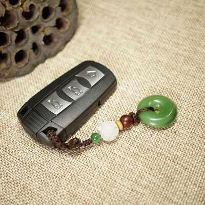 

Chinese style key buckle Pendant Original ancient rhyme jade safety key chain