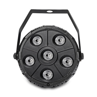 

ZP005 -  RGB 6 LEDs Par Light with Remote Control for Stage Party LED stage light Colors mixing system 3 control modes