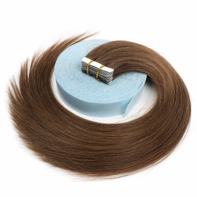 

Bhf Hair Tape Hair Extensions Remy Human Hair Indian Human Hiar Skin Weft Piano Color 16" 20" 40G 20Pcs