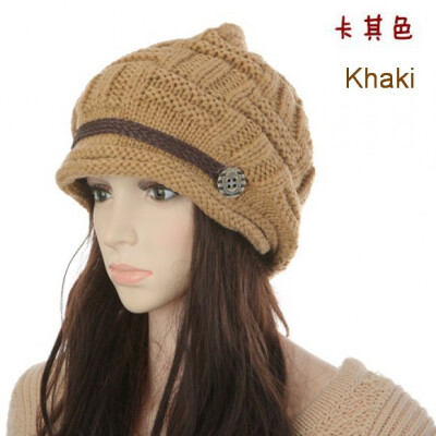 

Fashion Warm Winter Knit Crochet Braided Baggy Women Lady Beanie Ski Hat earmuffs Cap