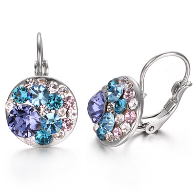 

Yoursfs Earrings For Women Austrian Crystal Leverback Earrings Fashion Jewelry