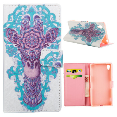 

MOONCASE ЧЕХОЛ ДЛЯ Sony Xperia Z2 Flip PU Leather Fold Wallet Card Slot Kickstand Back [Pattern series] /a04