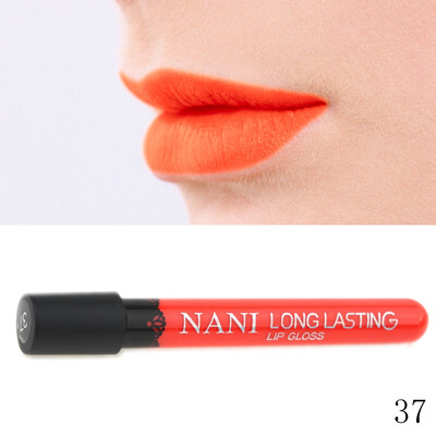 

1x Waterproof Liquid Lip Gloss Matte Long Lasting Lipstick Makeup Lip Pen #37