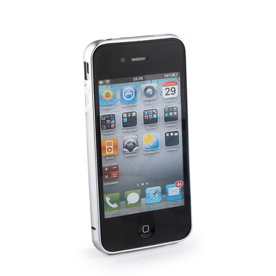 

Durable Aluminium Alloy Protective Frame for iPhone 44S - Silver