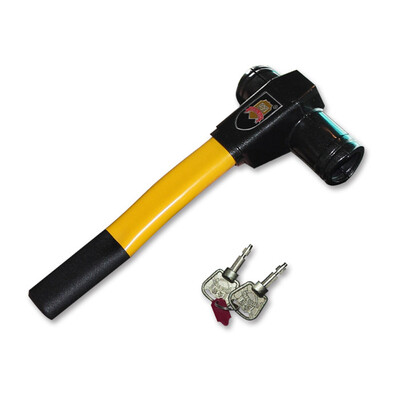 

Jingdong Supermarket] Golden Shield (king tun) car steering wheel lock anti-theft lock T-lock CM-0930R red
