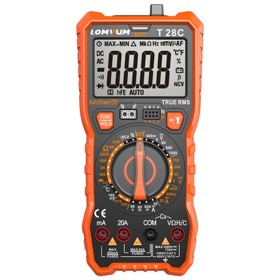 

Long Yun LOMVUM T28C intelligent anti-burning temperature multimeter manual multi-function digital display high-precision household electrician universal table table pen package