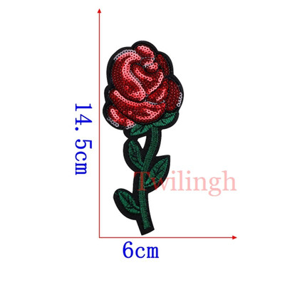 

1 Pcs Clothes Patches Iron On Sequined Patch Bow Flower Love Star Applique DIY Sewing Fabric Repair Clothing Patches Stickers