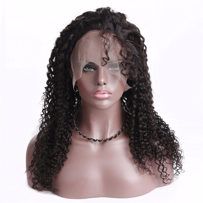 

HCDIVA 360 Wigs Lace Frontal Human Hair Wigs Kinky Curly For Women Per Plucked Natural Hairline with Baby Hair Virgin Human Wigs