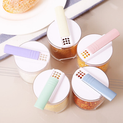 

UpperX 5pcs Creative Transparent Stackable Seasoning Cans Kitchen Spice Rack Condiment Bottles Pepper Shakers Box
