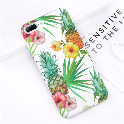 

Flower Phone Case Matte Rainbow Case For iPhone X 8 7 6 Plus