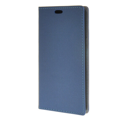 

MOONCASE Classical Folio Book Style Leather Wallet Flip Card Slot Bracket Back Case Cover for Samsung Galaxy A8 Dark blue