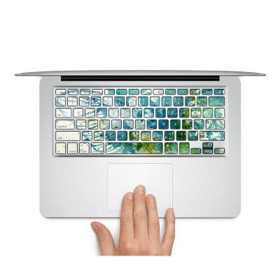 

GEEKIDMacbook Pro 13 keyboard decal sticker individual keys protector Flying Macbook Air keyboard decor keys sticker