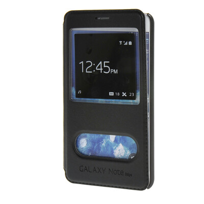 

MOONCASE Samsung Galaxy Note 4 Edge чехол для View Leather Flip Pouch Bracket Back Cover Black