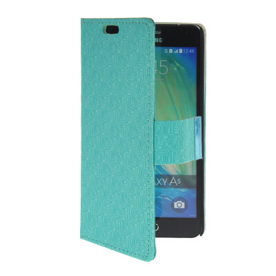 

MOONCASE High quality Leather Side Flip Wallet Card with Kickstand Case Cover for Samsung Galaxy A5 Mint Green