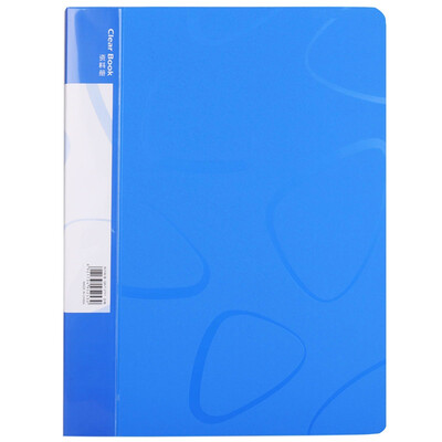 

Deli 5253 A4 30 pages of books pocket file book loose book folder blue