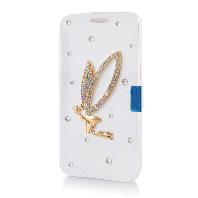 

MOONCASE Luxury Flower Crystal Leather Side Flip Wallet Pouch Case Cover for Samsung Galaxy Express 2 G3815