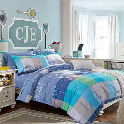 

Byford pure color cotton bed set/bed kit (duvet cover/fitted sheet/pillowcase