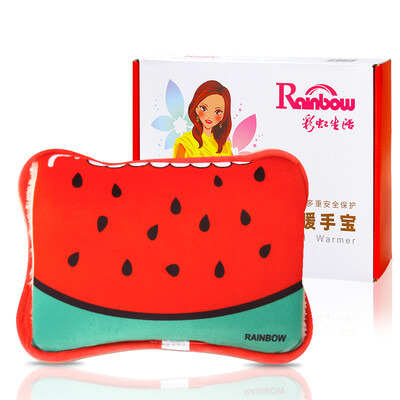

Rainbow hand warmers hot water bottle electric heating hand warmers warm water bag warm baby charging