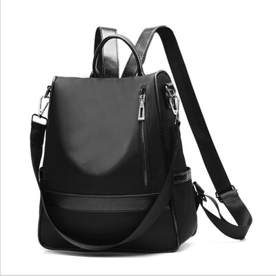 

SMOOZA Luxury Designer Women Backpack Large Capacity Ladies Oxford Backpack Fashion Double Zipper School Bags For Teenager Girls