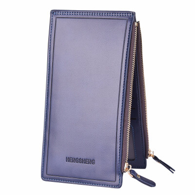 

Multi card card bag woman long card set double zipper Purse