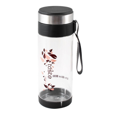 

UpperX Home Office 700ml Capacity Water Crystal Water Bottle Cup Dark Gray