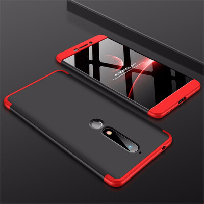 

Goowiiz Phone Case For Nokia 7 PlusNokia 6 2018 Fashion Color collision 360 Degree Coverage PC Full Protection