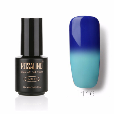 

ROSALIND Gel 1S Temperature Changing Nail Polish 7ml Soak off Nail Gel Polish Vernis Semi Permanent UV LED Glitter Nail Lacquer