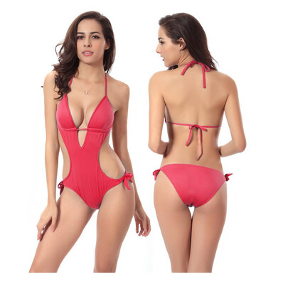 

Sexy Bikini Women swimwear One Piece Deep V Push Up Beach Bathing Suit Monokini Swimsuit Bikini Set