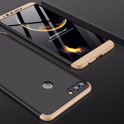 

Goowiiz Phone Case For Huawei Y9 2018Honor Enjoy 8 Plus Fashion Color collision 360 Degree Coverage PC Full Protection