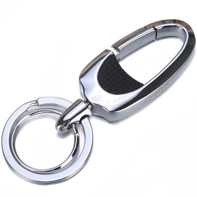 

Jingdong supermarket] JOBON Zhongbang key chain ring car key chain chain mother ring spring waist hanging ZB-8707B black nickel