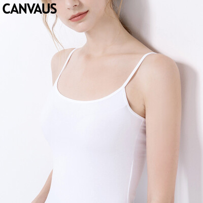 

Canvaus Summer New Wild Sexy Slim Stretch Solid Color Cotton Camisole Ladies Tanks Tops