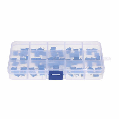 

Electrical Testers 75pcs 3296W Multiturn Trimmer Potentiometer Assorted Kit Variable Resistors 15 Values 50-2M Ohm Electronics Q7