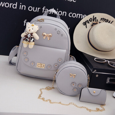 

2018 New Korean Version Of Fashion Double Shoulder Bag for Younger Female Travel Bag Cute