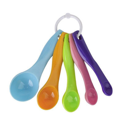 

UpperX 1 Set of 5 pieces Colorful Plastic Scoops