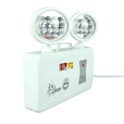 

New national standard 3C certification fire emergency light 9 hours Minhua with manual switch E5W1388 double head LED lights home emergency lighting fire equipment