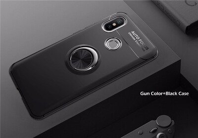 

Goowiiz Phone Case For Xiaomi Redmi Note 55 ProS2 Luxury Metal Ring Magnetic Bracket TPU Shockproof Cooling