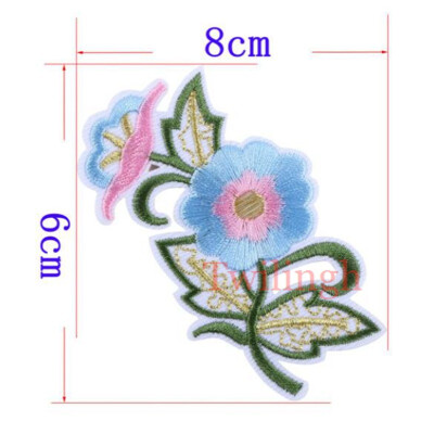 

1 Piece Patches Red Flower Embroidered Patch 3D Applique DIY Sewing Repair Accessories Fabric Stickers Wedding Clothing Patches