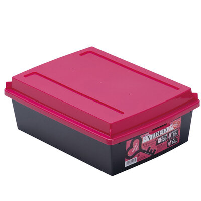 

Jingdong supermarket] YAMADA imported desktop plastic storage box B5 specifications file storage box rose red