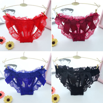 

Women G string Sexy String Lingerie Lace Thong Seamless Briefs Transparent Panties Knickers Black Tangas Bragas