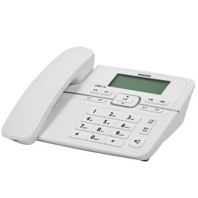 

Philips (PHILIPS) CORD118 фиксированных стационарный телефон без батареи большого экрана Caller серого