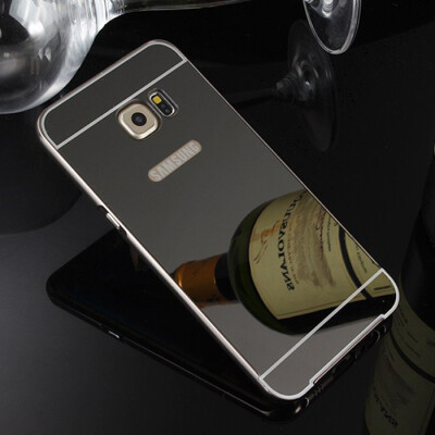 

MOONCASE Metal Frame Edge Mirror Back 2 in 1 Thin Case Cover for Samsung Galaxy S6 Edge Plus