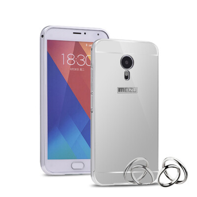 

MOONCASE Plating Metal Frame Edge Mirror Back Protective Shell 2 in 1 Thin Case Cover for Meizu Meilan Metal