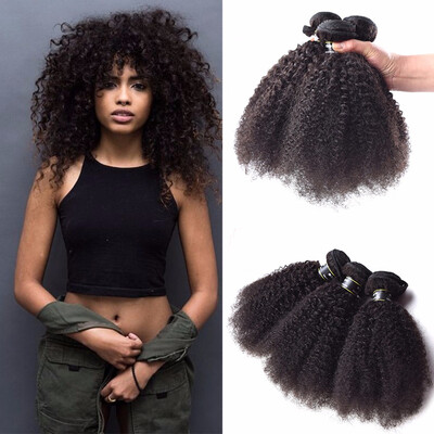

Amazing Star Afro Kinky Curly Bundles Peruvian Virgin Hair 3 Bundles Afro Kinky Curly Hair Weave Can Be Dyed&Bleached