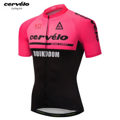 

Tour De France 2018 pro team Cervelo mens summer short sleeve cycling jersey Quick Dry bicycle clothing MTB bike wear