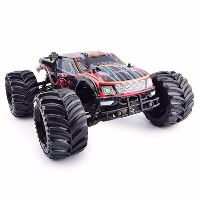 

JLB Racing 11101 CHEETACH 110 Brushless RC Monster Truck RTR 70 - 80kmh HOBBYWING 120A Waterproof ESC FS - GT2E Transmitter