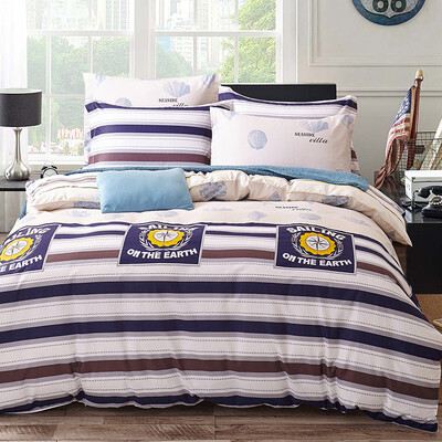 

Shengwei suite home textiles cotton printing four-piece cotton bed linen blanket Clonos 15 18 m bed universal 200 230cm